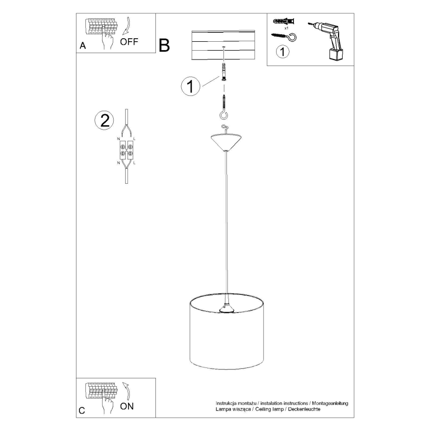 Candeeiro suspenso de criança UNICORN 1xE27/15W/230V diâmetro 30 cm unicórnio
