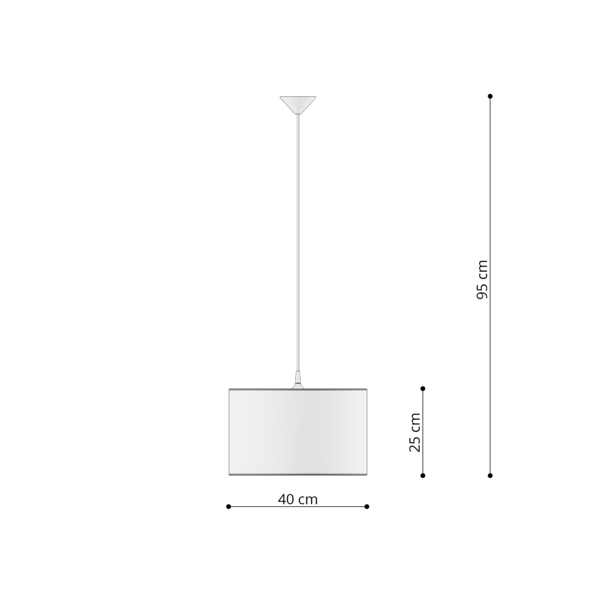 Candeeiro suspenso de criança UNICORN 1xE27/15W/230V diâmetro 40 cm unicórnio