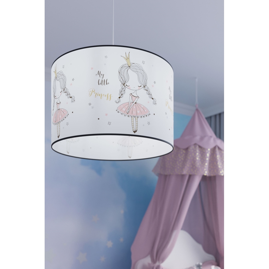 Candeeiro suspenso de criança PRINCESS 1xE27/15W/230V diâmetro 40 cm Princesa