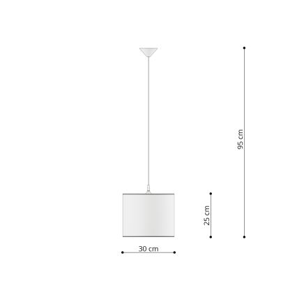 Candeeiro suspenso de criança CAT 1xE27/15W/230V diâmetro 30 cm gato