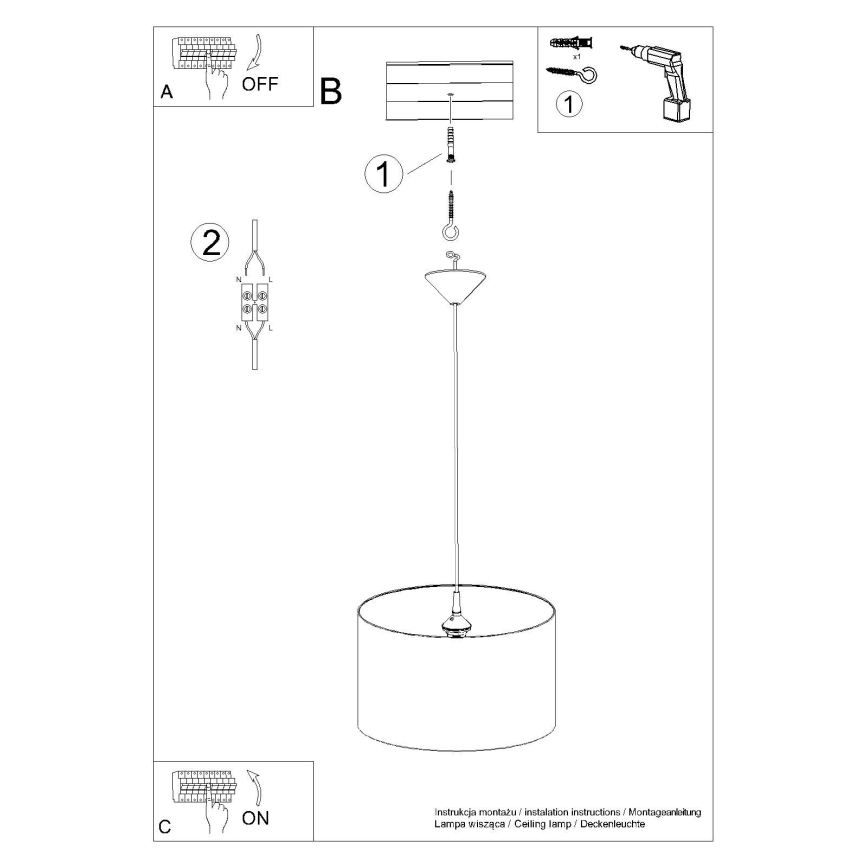 Candeeiro suspenso de criança CAT 1xE27/15W/230V diâmetro 40 cm gato