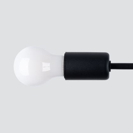 Candeeiro suspenso NORAH 3xE27/15W/230V preto
