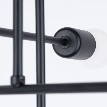 Candeeiro suspenso NORAH 6xE27/15W/230V preto