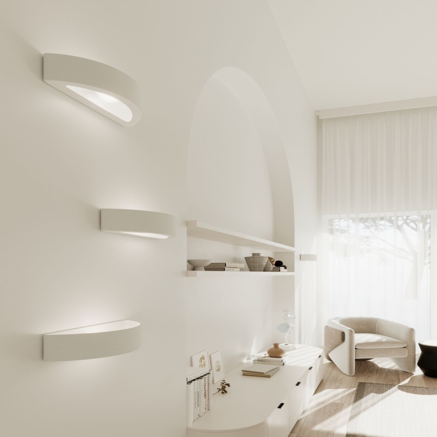 Iluminação de parede ATENA 1xE27/15W/230V 20 cm branco