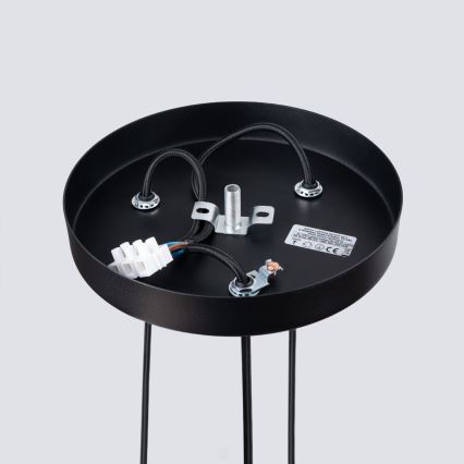 Candeeiro suspenso BLISS 3xG9/8W/230V preto