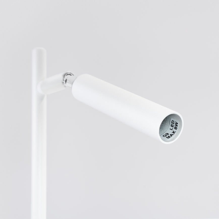 Candeeiro de mesa PASTELO 1xG9/8W/230V branco