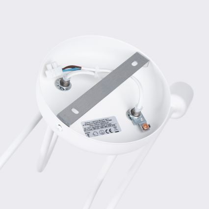 Candeeiro integrado LOOP 2xE27/15W/230V branco