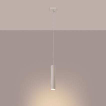 Candeeiro suspenso LAGOS 1xGU10/10W/230V creme