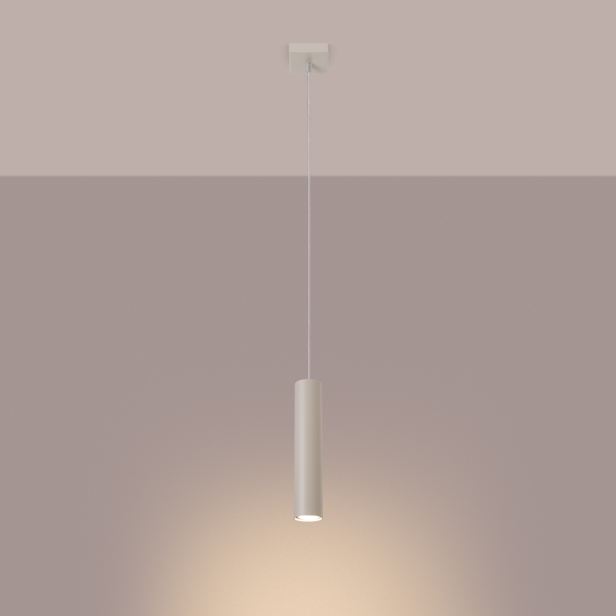 Candeeiro suspenso LAGOS 1xGU10/10W/230V creme