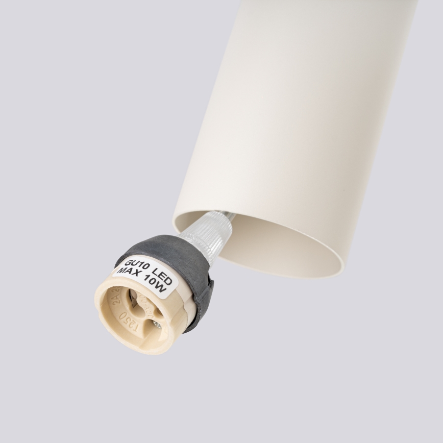 Candeeiro suspenso LAGOS 2xGU10/10W/230V creme