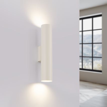 Iluminação de parede LAGOS 2xGU10/10W/230V creme
