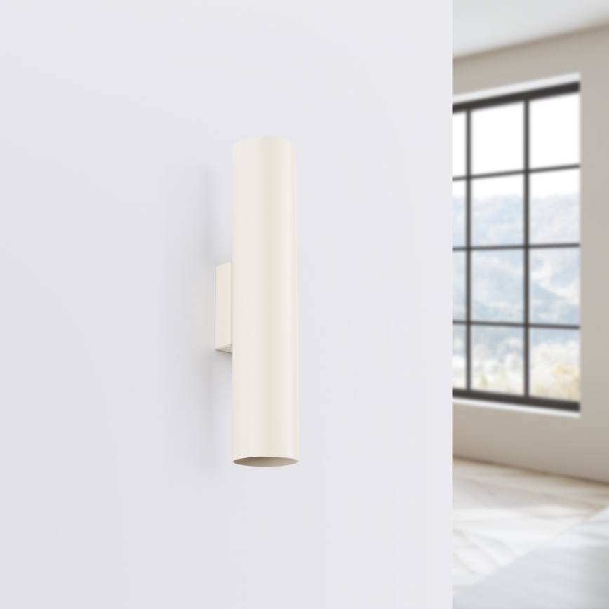 Iluminação de parede LAGOS 2xGU10/10W/230V creme
