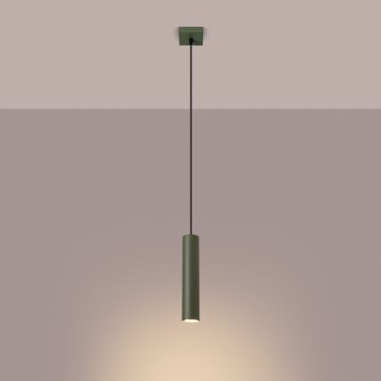 Candeeiro suspenso LAGOS 1xGU10/10W/230V verde