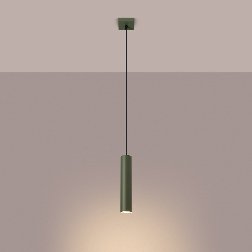 Candeeiro suspenso LAGOS 1xGU10/10W/230V verde