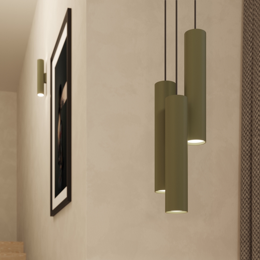 Candeeiro suspenso LAGOS 1xGU10/10W/230V verde