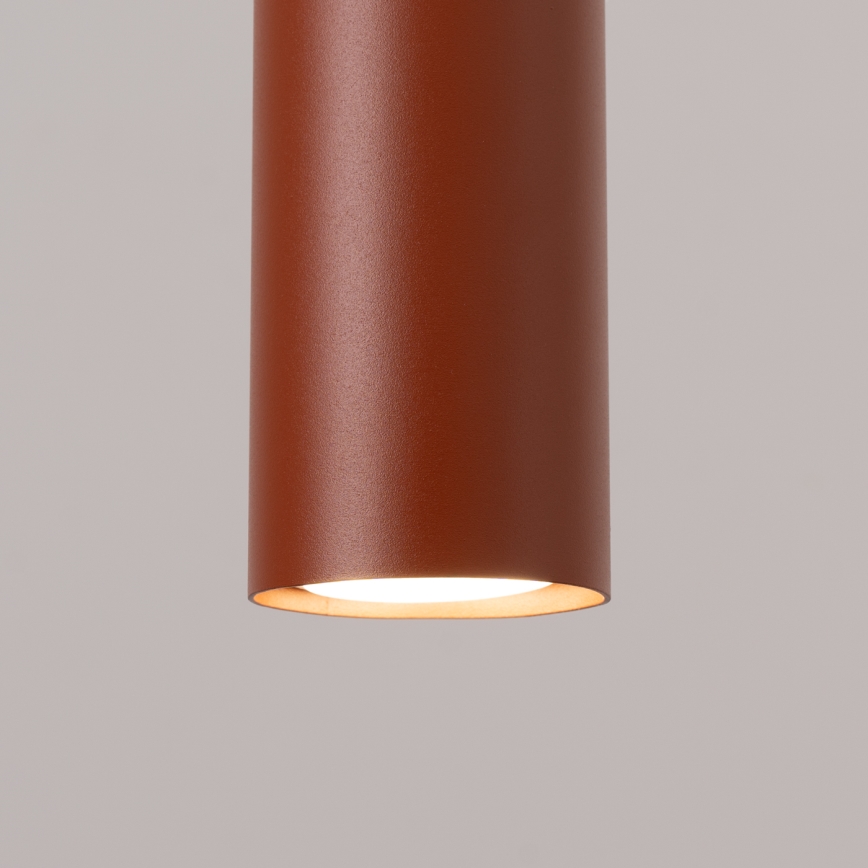Candeeiro suspenso LAGOS 1xGU10/10W/230V vermelho