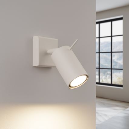 Foco de parede RING 1xGU10/10W/230V creme