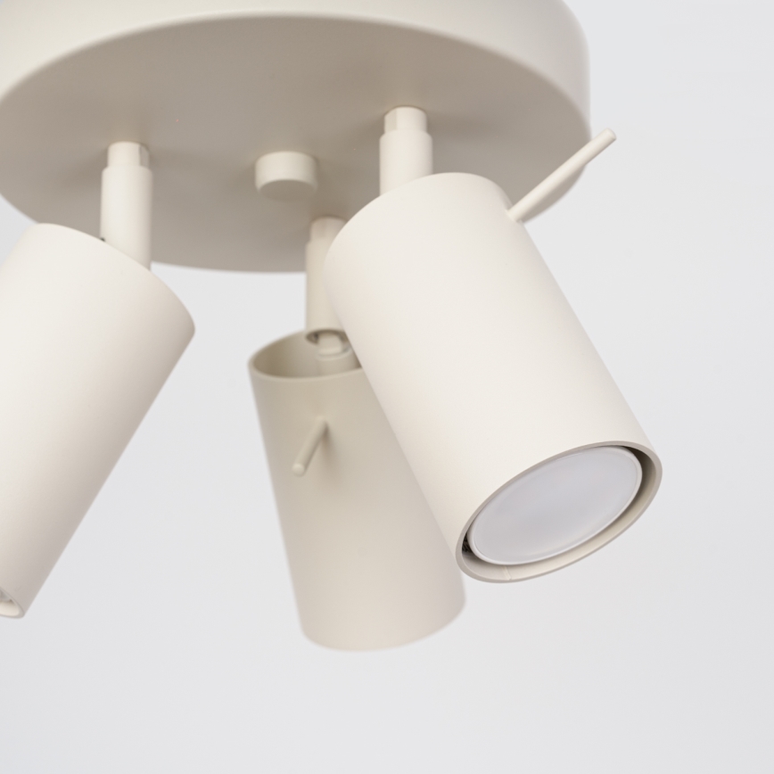 Foco RING 3xGU10/10W/230V creme