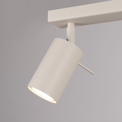 Foco RING 6xGU10/10W/230V creme