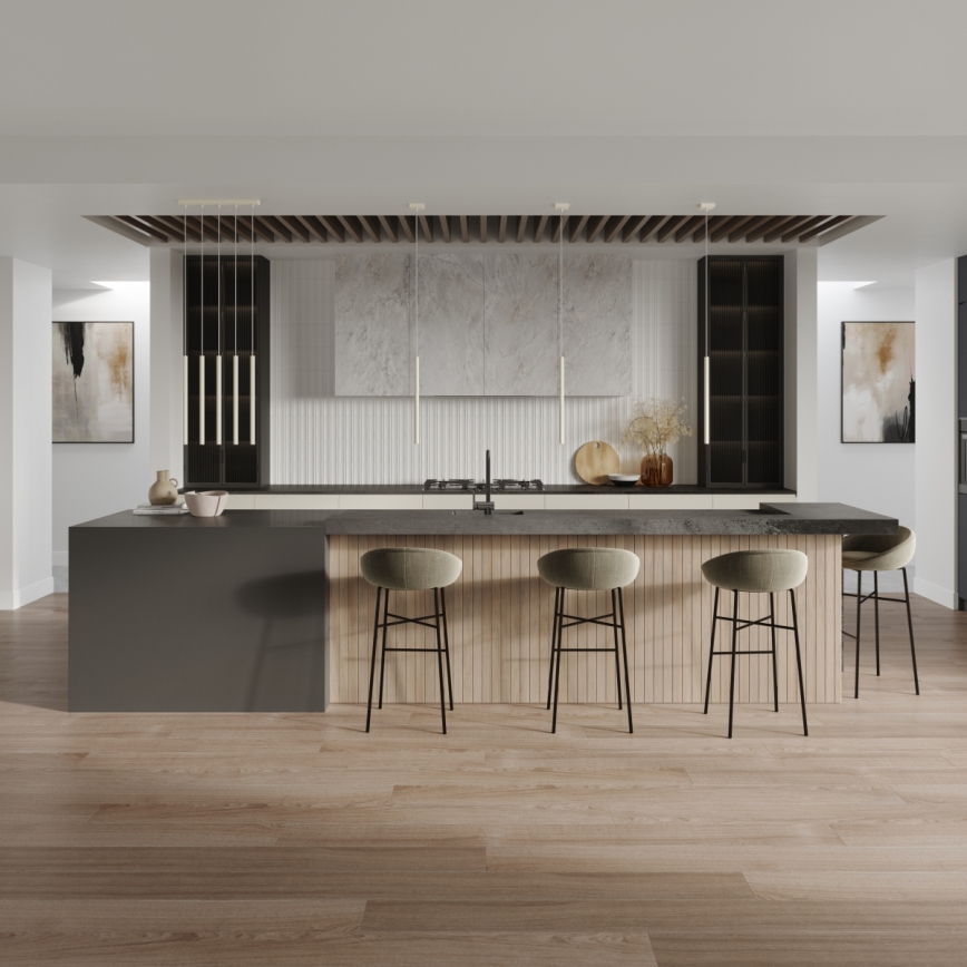 Candeeiro suspenso PASTELO 1xG9/8W/230V creme