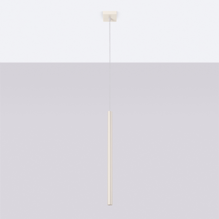 Candeeiro suspenso PASTELO 1xG9/8W/230V creme