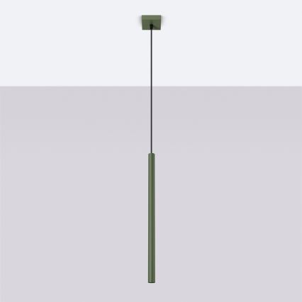Candeeiro suspenso PASTELO 1xG9/8W/230V verde