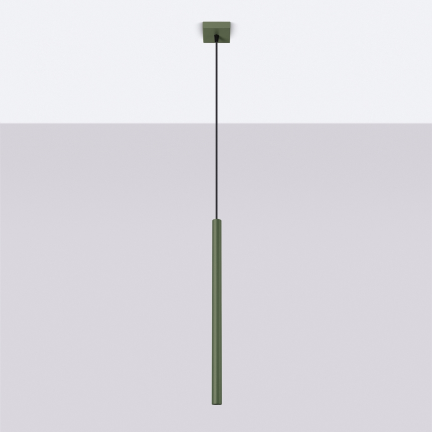 Candeeiro suspenso PASTELO 1xG9/8W/230V verde