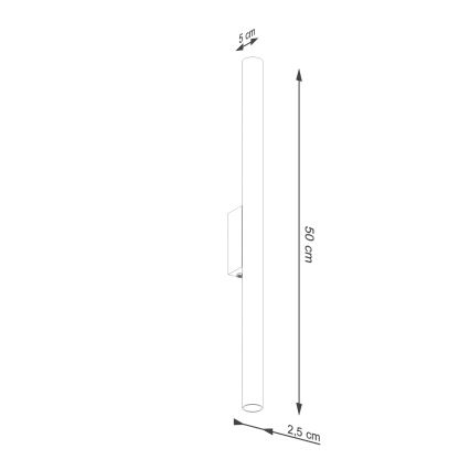 Iluminação de parede PASTELO 2xG9/8W/230V verde