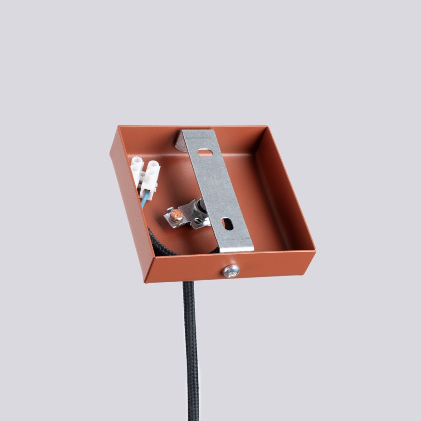 Candeeiro suspenso PASTELO 1xG9/8W/230V vermelho