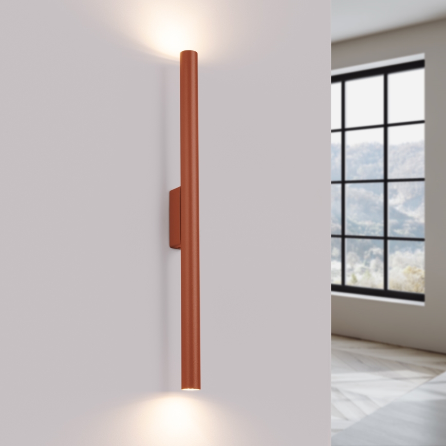 Iluminação de parede PASTELO 2xG9/8W/230V vermelho