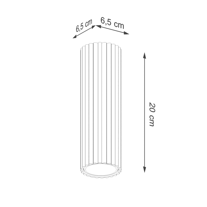Foco KARBON 1xGU10/10W/230V 20 cm branco