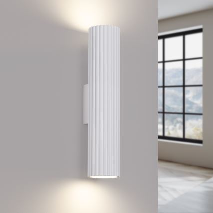 Iluminação de parede KARBON 2xGU10/10W/230V branco