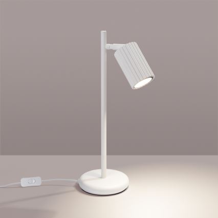 Candeeiro de mesa KARBON 1xGU10/10W/230V branco