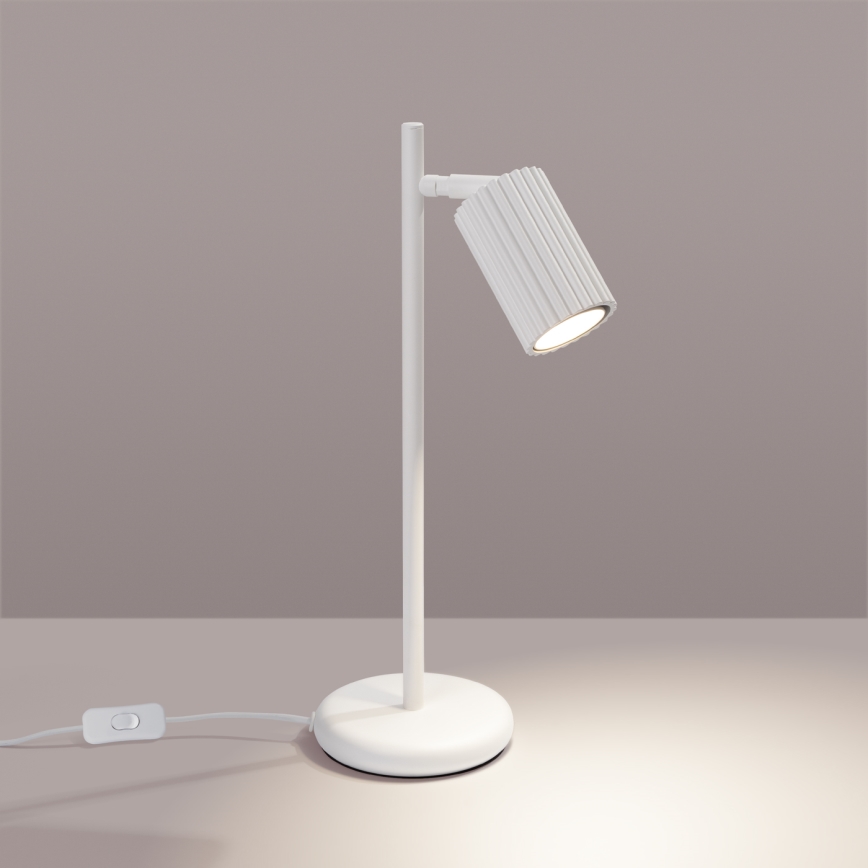 Candeeiro de mesa KARBON 1xGU10/10W/230V branco
