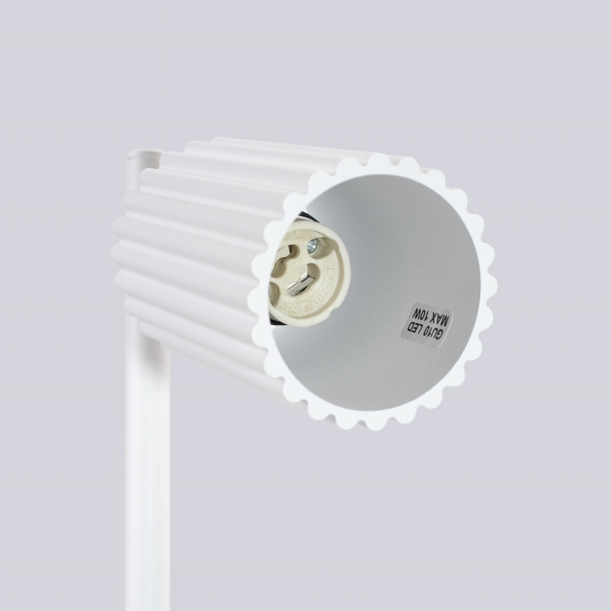 Candeeiro de mesa KARBON 1xGU10/10W/230V branco