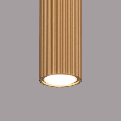 Foco KARBON 1xGU10/10W/230V 10 cm dourado