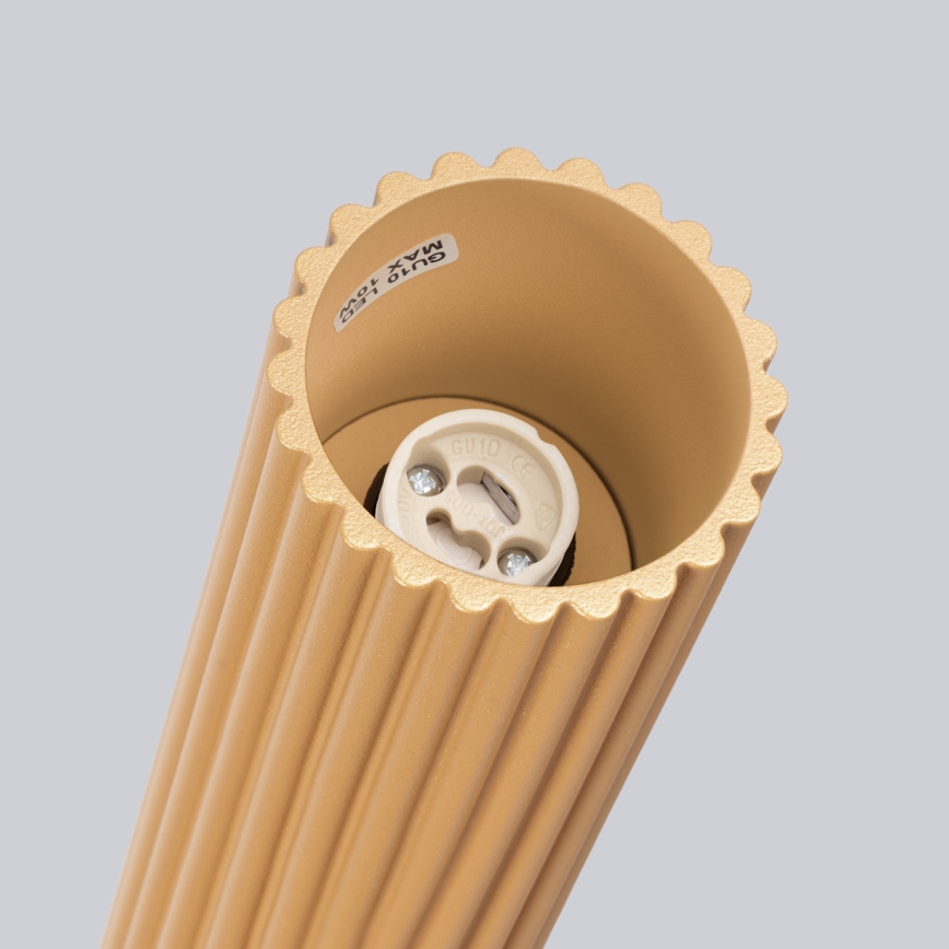 Foco KARBON 1xGU10/10W/230V 10 cm dourado