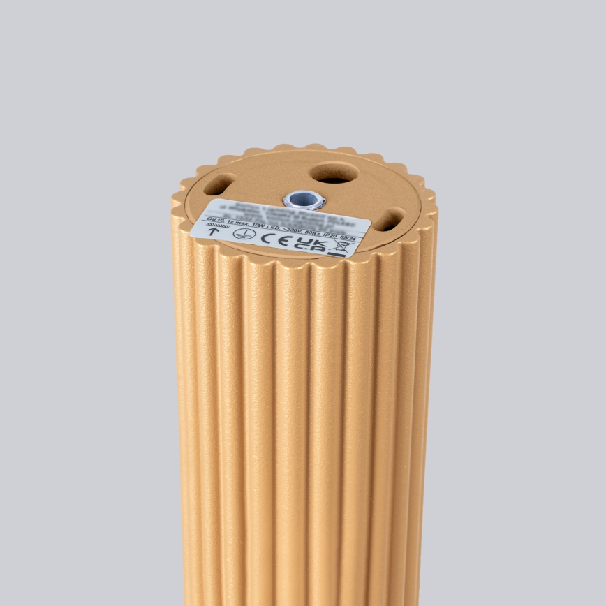 Foco KARBON 1xGU10/10W/230V 10 cm dourado