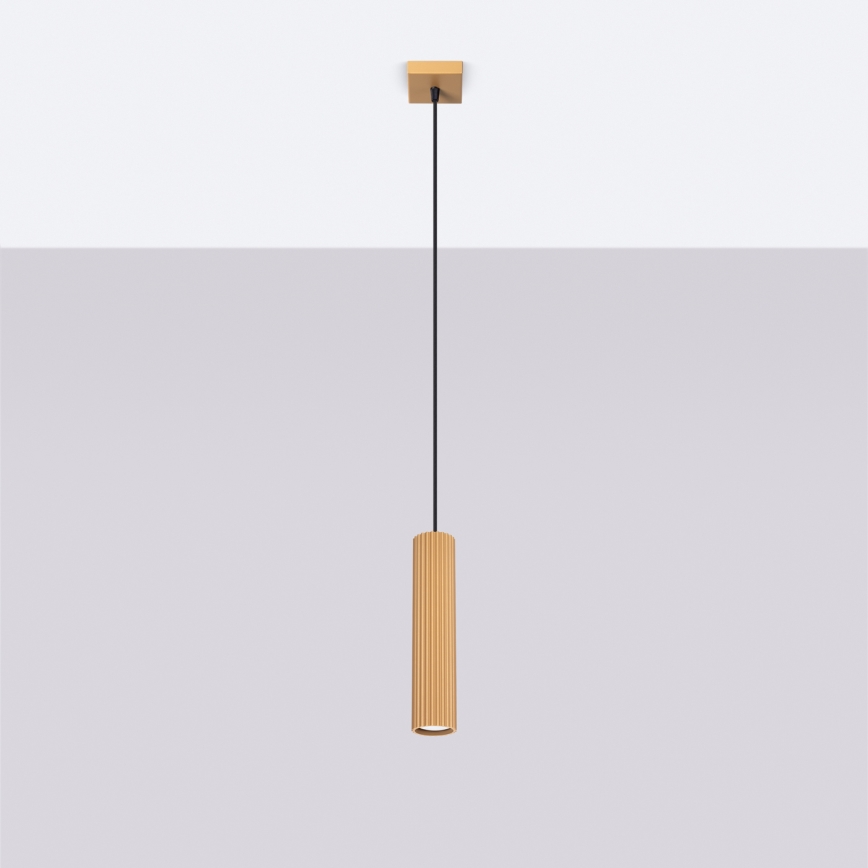 Candeeiro suspenso KARBON 1xGU10/10W/230V dourado