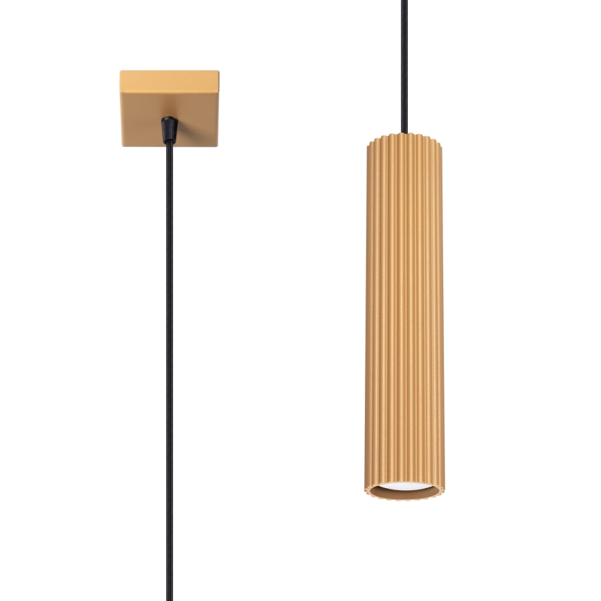 Candeeiro suspenso KARBON 1xGU10/10W/230V dourado
