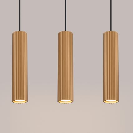 Candeeiro suspenso KARBON 3xGU10/10W/230V dourado