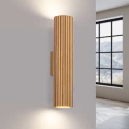 Iluminação de parede KARBON 2xGU10/10W/230V dourado
