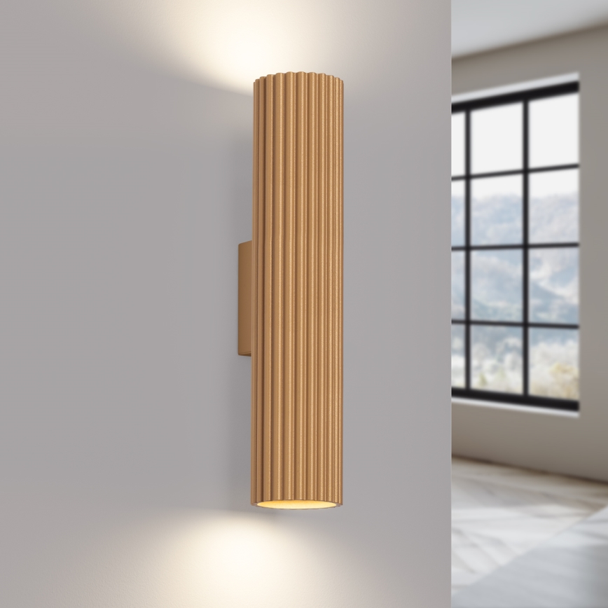 Iluminação de parede KARBON 2xGU10/10W/230V dourado