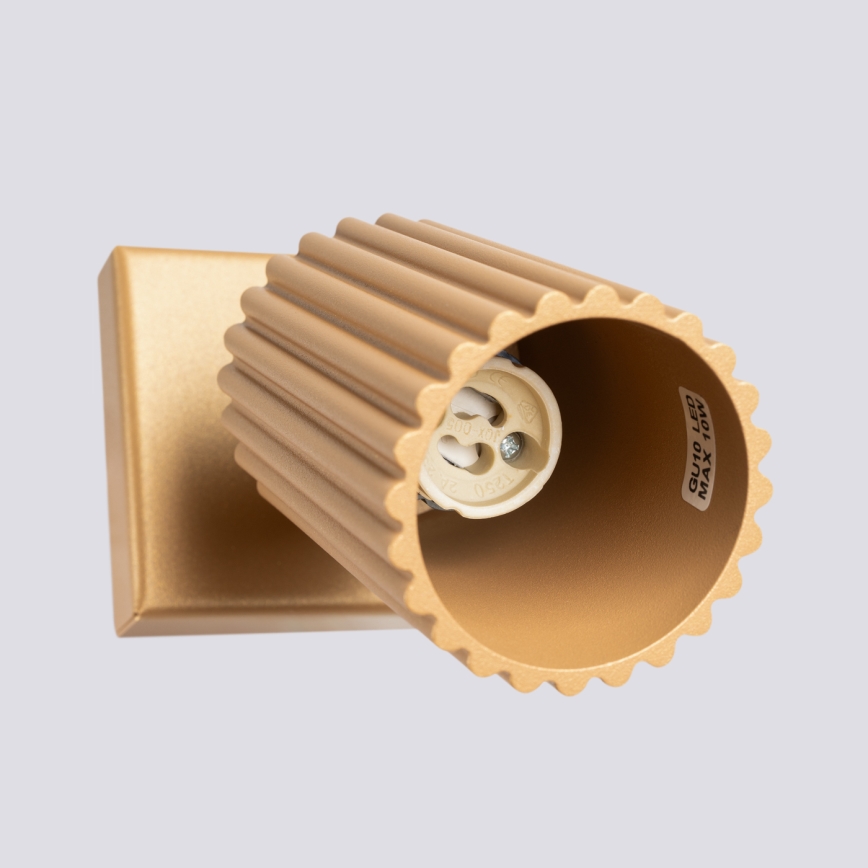 Foco de parede KARBON 1xGU10/10W/230V dourado