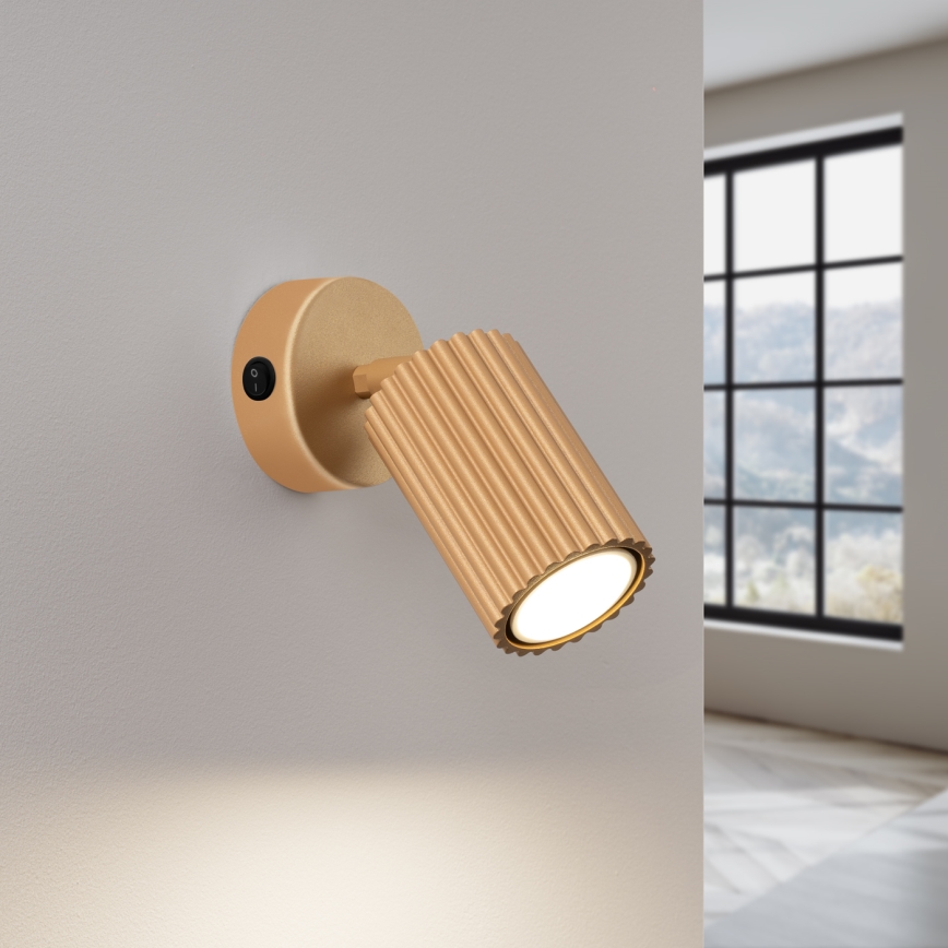 Foco de parede KARBON 1xGU10/10W/230V dourado