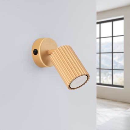 Foco de parede KARBON 1xGU10/10W/230V dourado
