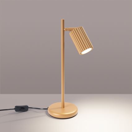 Candeeiro de mesa KARBON 1xGU10/10W/230V dourado