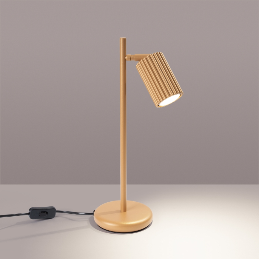 Candeeiro de mesa KARBON 1xGU10/10W/230V dourado