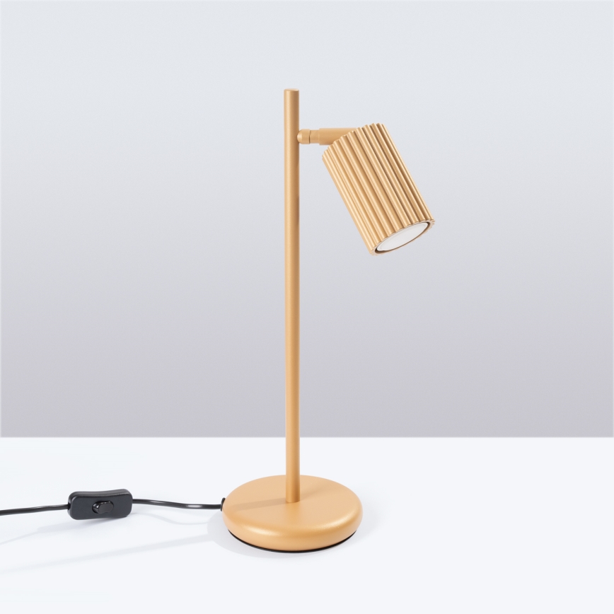 Candeeiro de mesa KARBON 1xGU10/10W/230V dourado