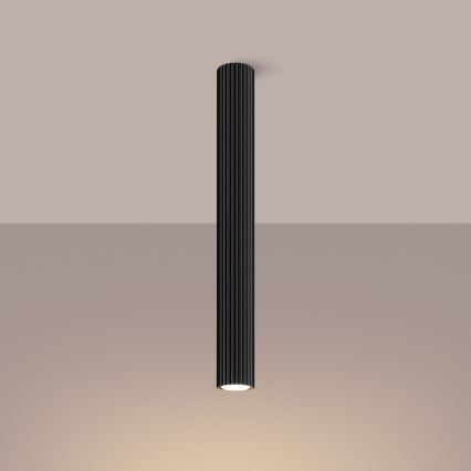 Foco KARBON 1xGU10/10W/230V 60 cm preto